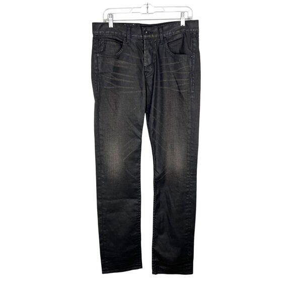 Hudson Byron 5 Pocket Straight Jeans Men 32 Brown Denim Cotton Button Fly USA - Picture 1 of 14